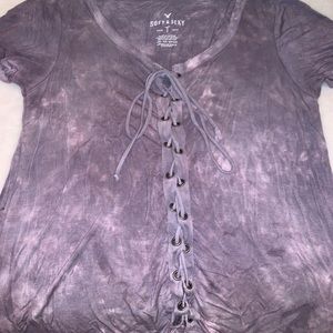 American Eagle Soft & Sexy tie shirt